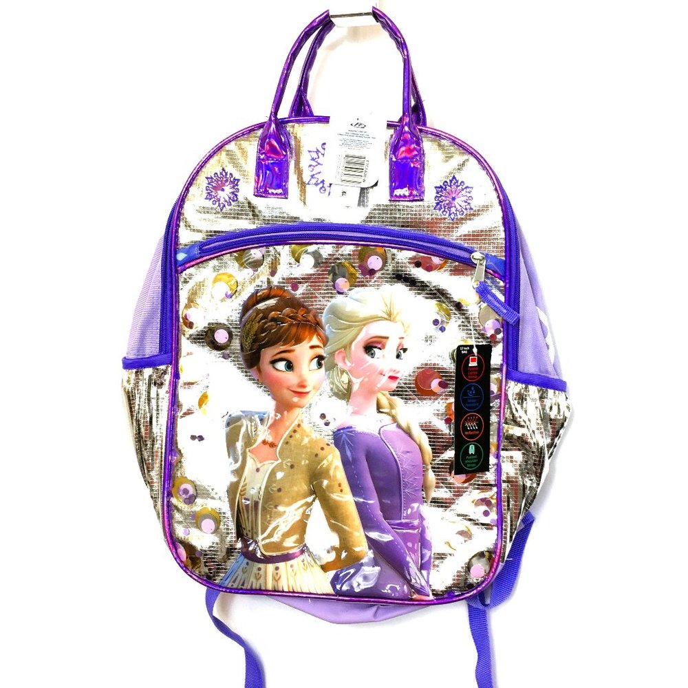 DISNEY Frozen Elsa & Anna Full Size Back Pack NWT Back to School